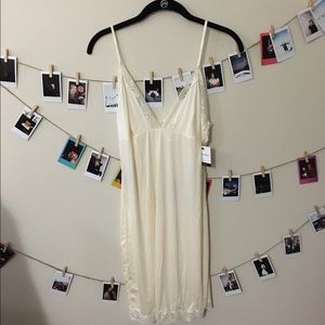 Ivory and Lace Calvin Klein Slip