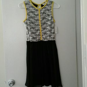 Black/White Mini Dress