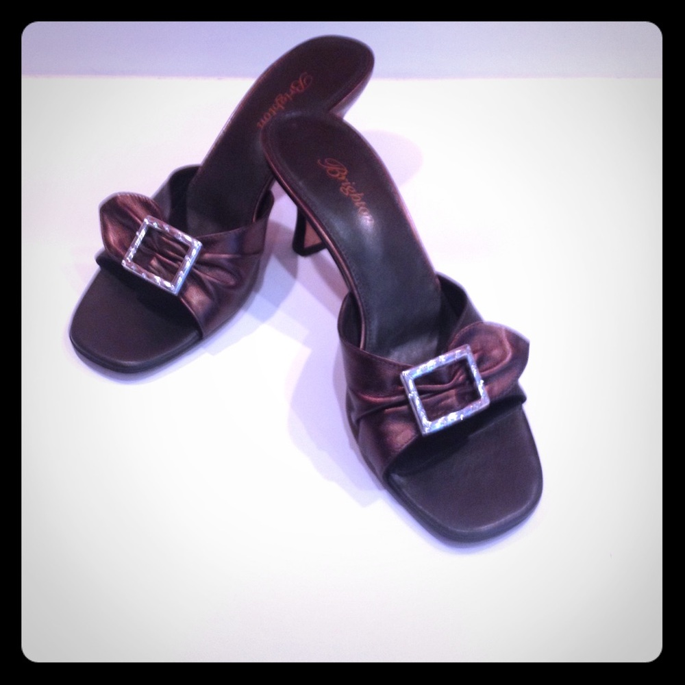 Brighton Kitten Heel Sandal