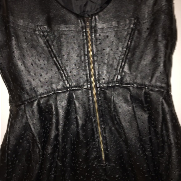 Silence + Noise Faux Leather Laser Cut Dress - Picture 4 of 5