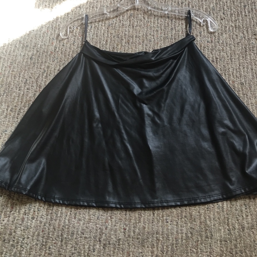 Leather hoop skirt