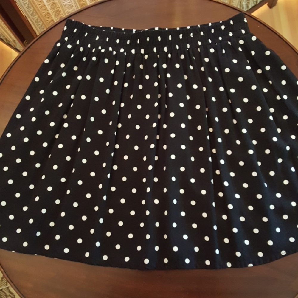 Forever 21 polka dot mini skater skirt