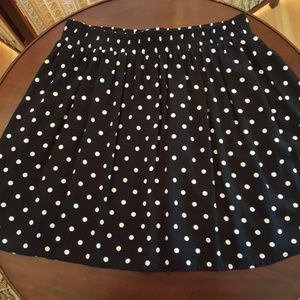 Forever 21 polka dot mini skater skirt