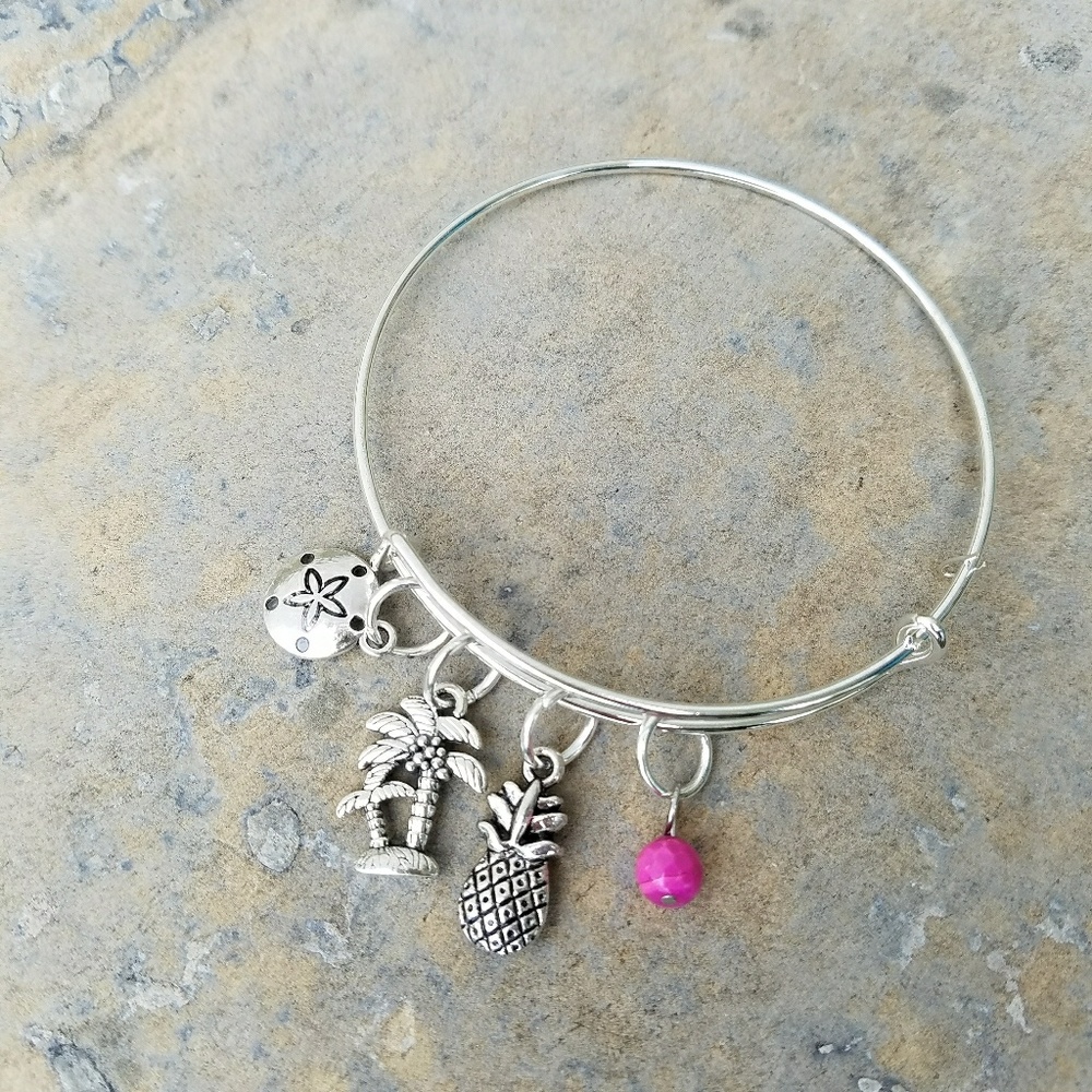 Pineapple beach Charm adjustable bracelet