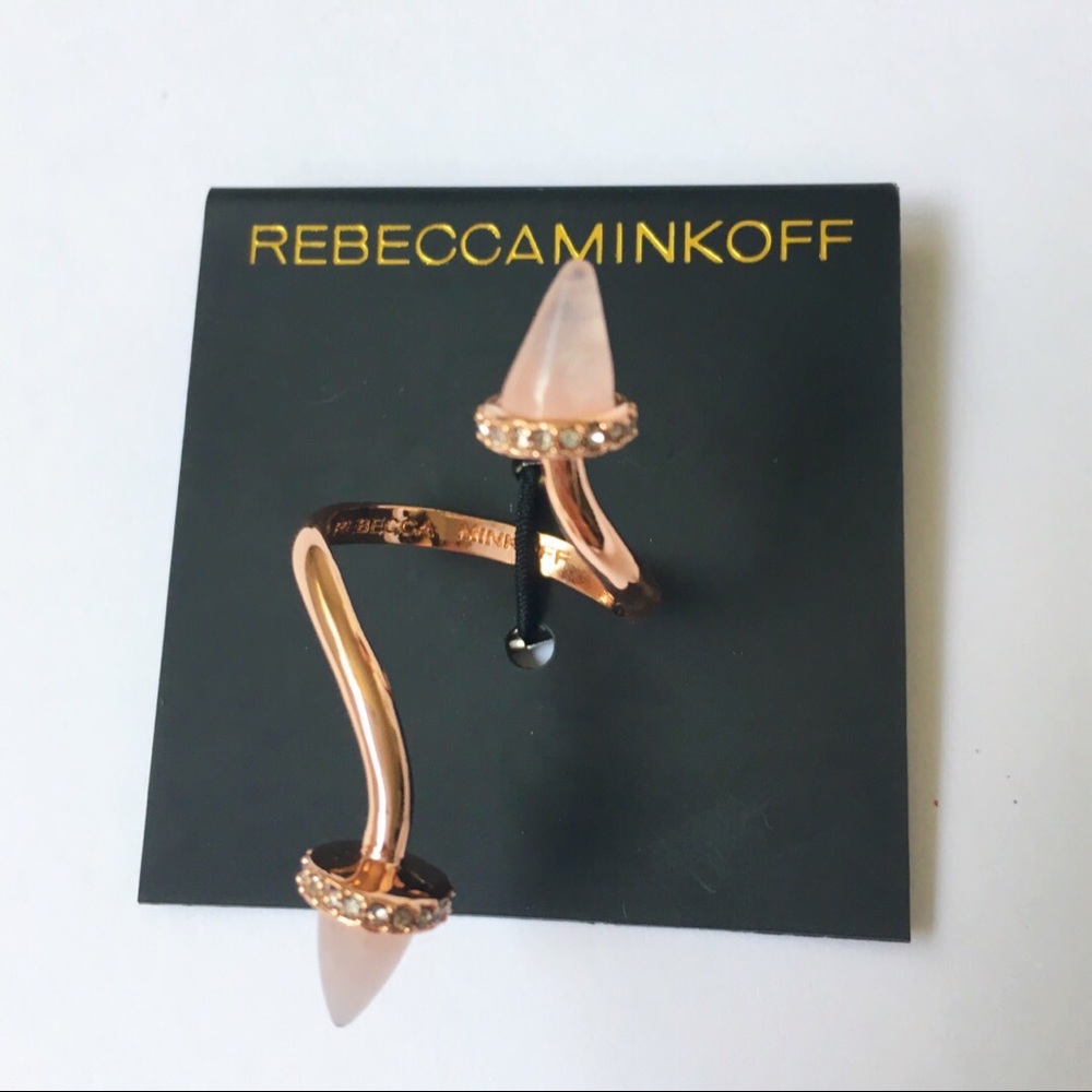 Rebecca Minkoff Acorn Twist Ring Rose Gold NWT