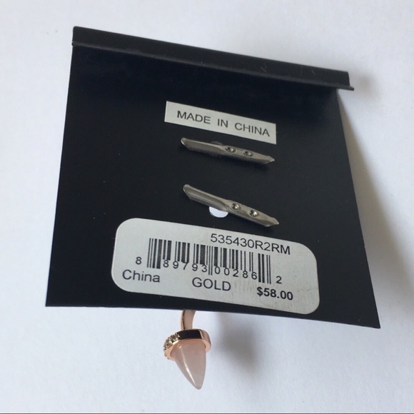 Rebecca Minkoff Acorn Twist Ring Rose Gold NWT - Picture 3 of 7