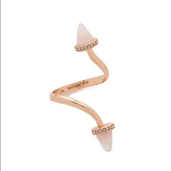 Rebecca Minkoff Acorn Twist Ring Rose Gold NWT - Picture 6 of 7