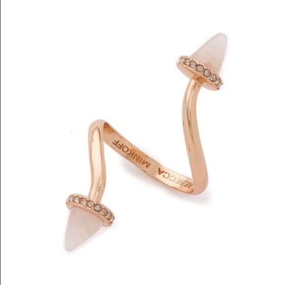 Rebecca Minkoff Acorn Twist Ring Rose Gold NWT - Picture 7 of 7