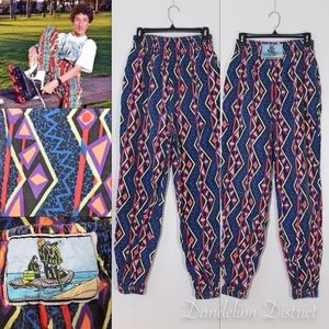Vintage 90's neon hammer pants