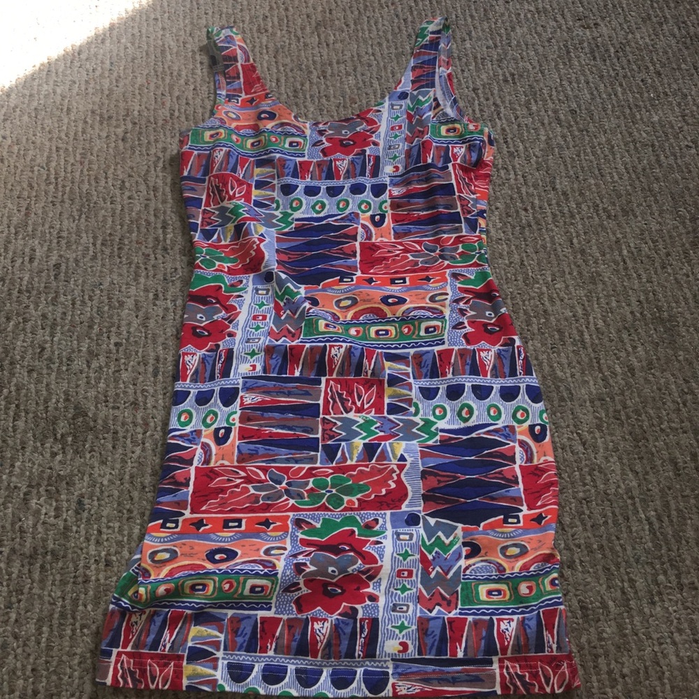Form fitting Hawaiian style dress