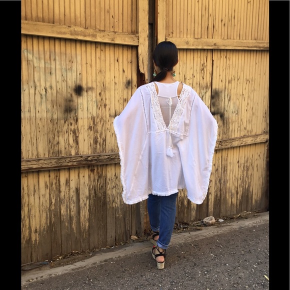 White Bohemian Tunic Top - Picture 3 of 5