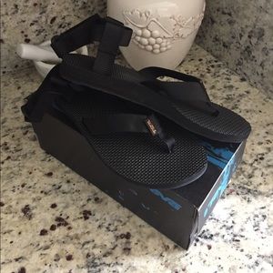 Teva black original sandal with strap