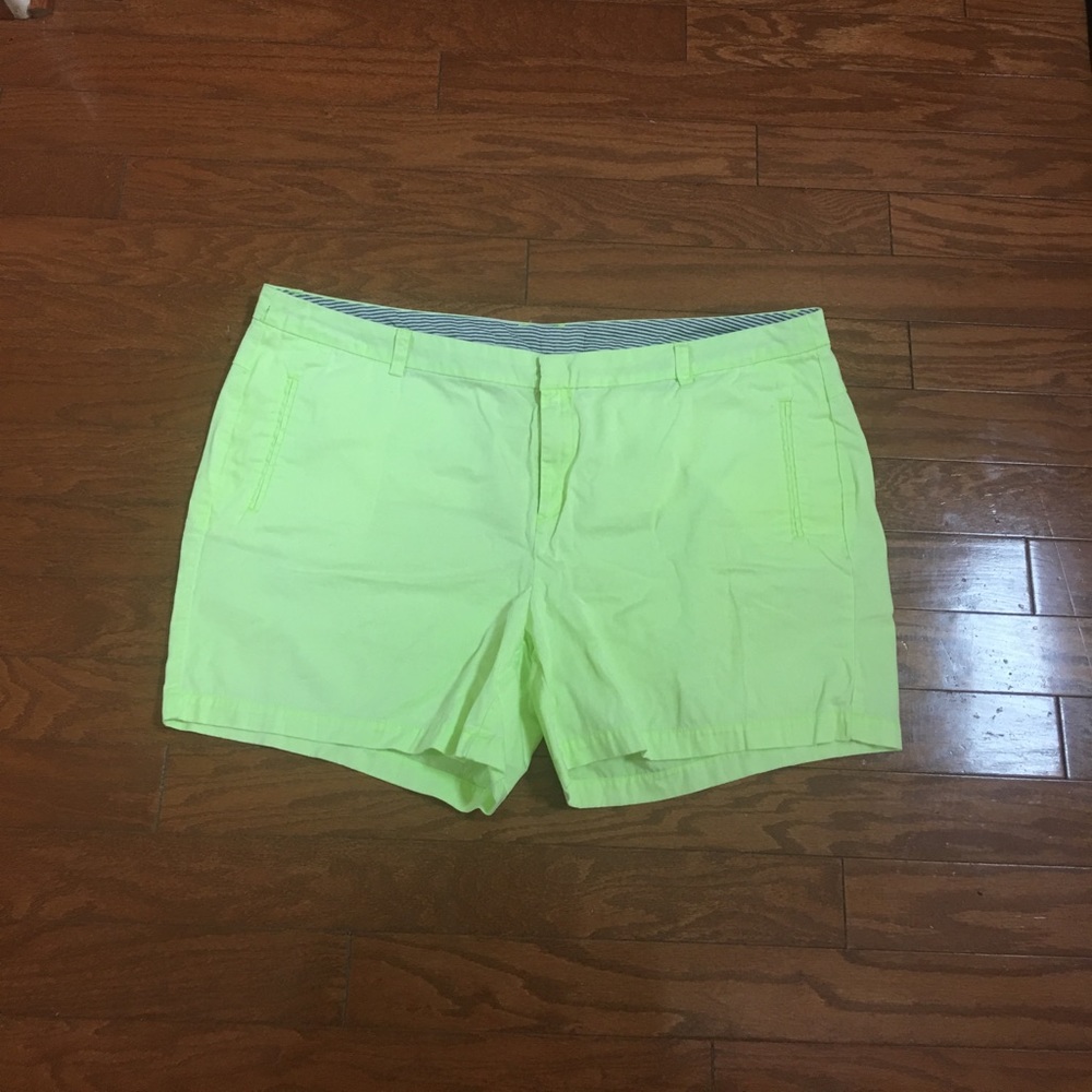 Plus Size Lime Green Dress Shorts