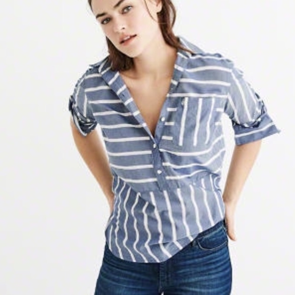 Abercrombie striped shirt