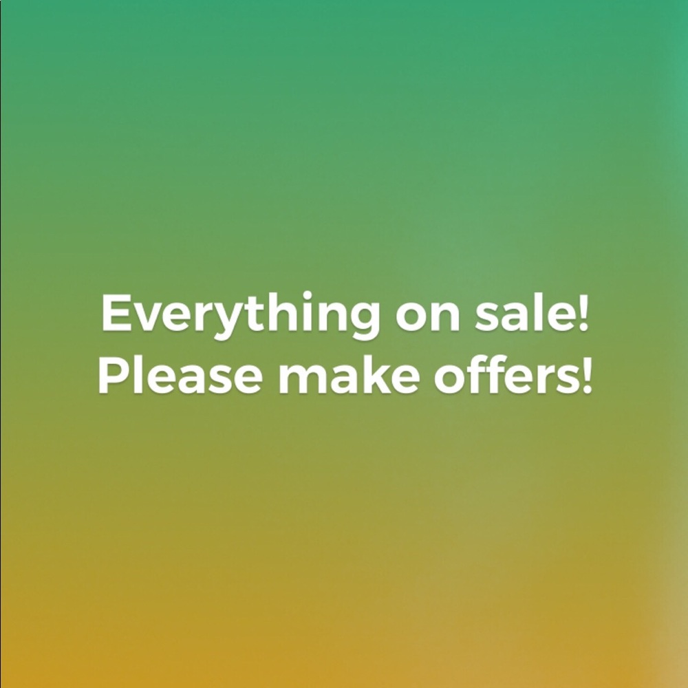 Everything on sale! Offer! Offer! Offer!