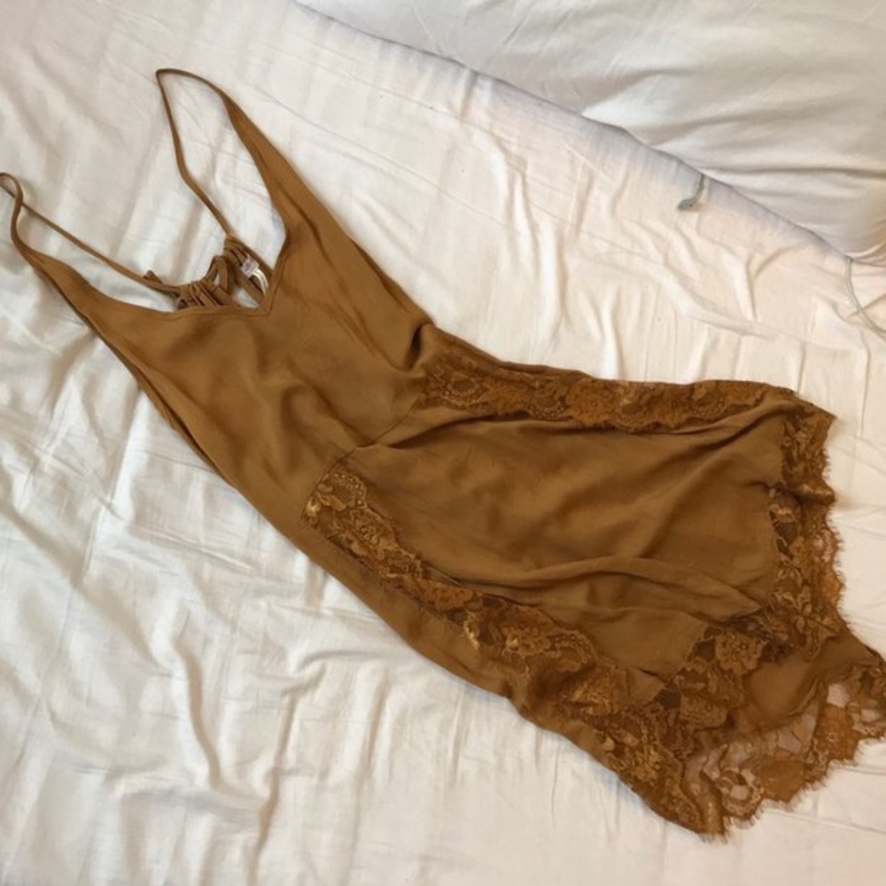 Free people lace slip dress