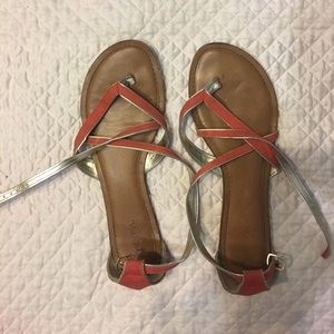 Orange sandals