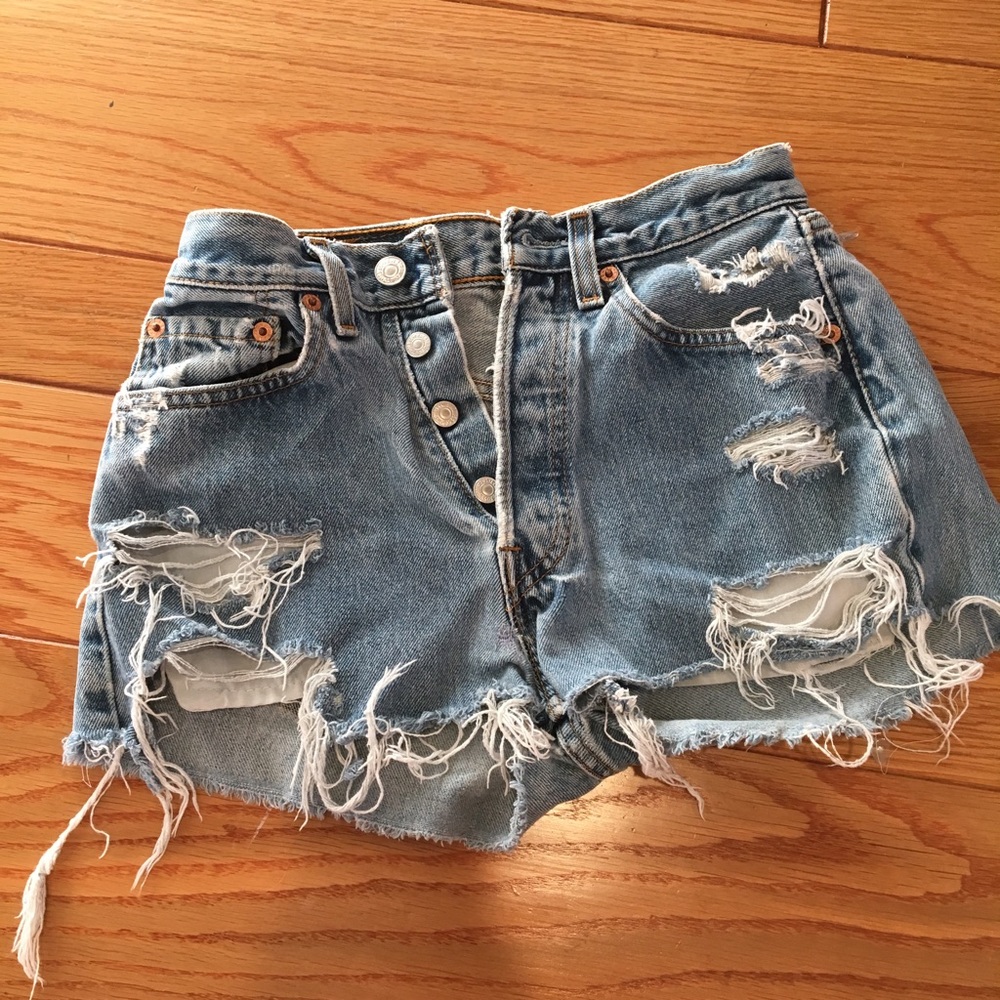 Levi's High-Waisted Short Shorts