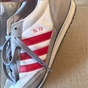 Men's Red White and Blue Adidas SL72