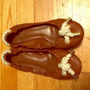Tory Burch nautical brown flats