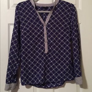 Long Sleeved Silky Blouse