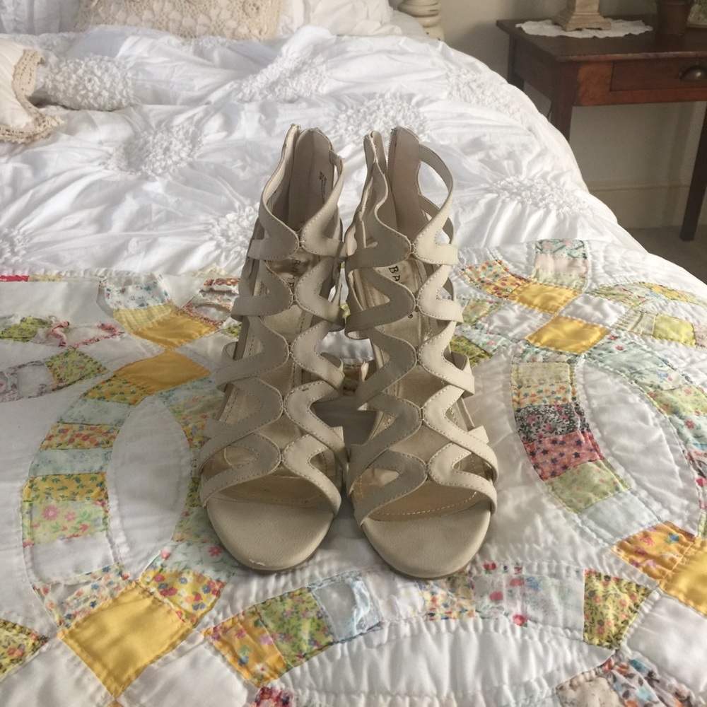 Bamboo three inch heels