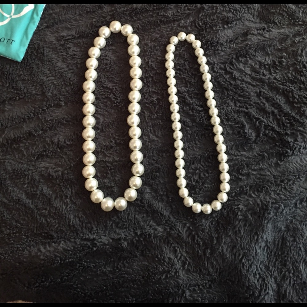 Two pearl necklaces