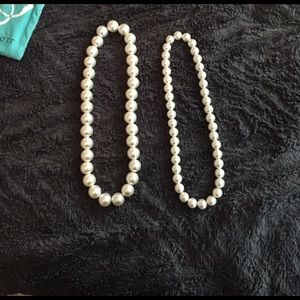 Two pearl necklaces