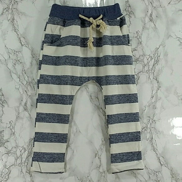 Other - SALE***Heather Blue strips sweatpants. Kids   :)