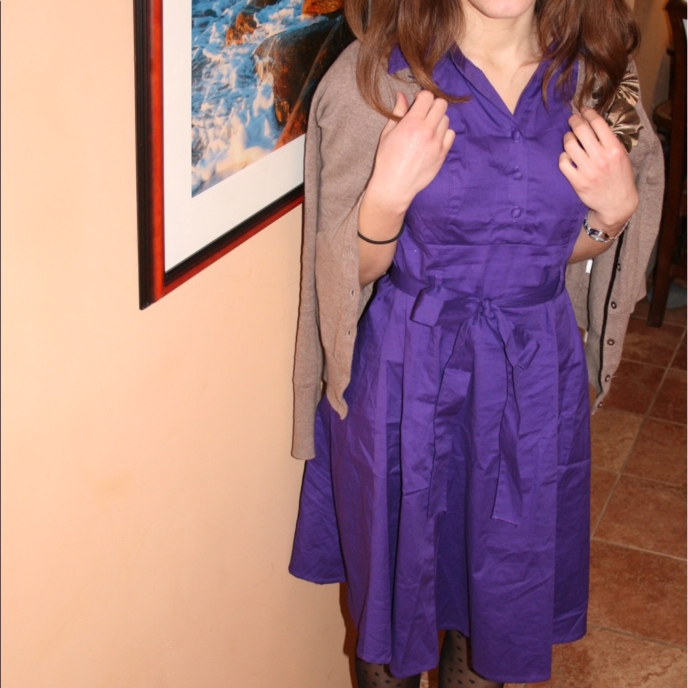 Purple Housewife Dress