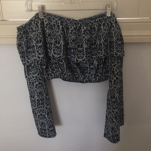 Off the shoulder crop top
