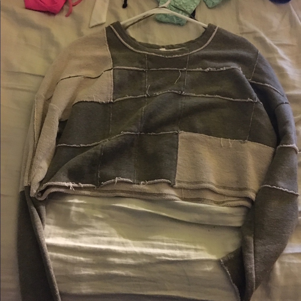 Long sleeve crop top cute