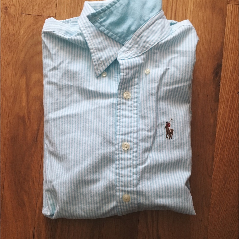 Blue Pinstripe Button Down