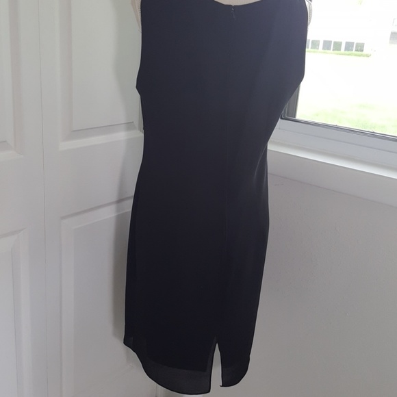 AFTER DARK BLACK COCKTAIL DRESS SZ 10 - Picture 5 of 8
