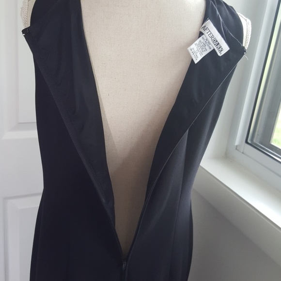 AFTER DARK BLACK COCKTAIL DRESS SZ 10 - Picture 8 of 8