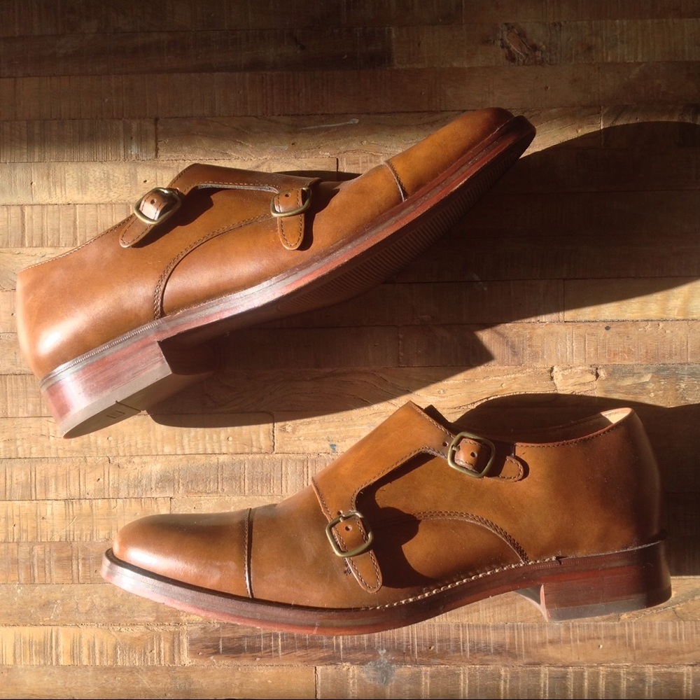 Cole Haan Men's Double Monk Strap Cap Toe Shoe