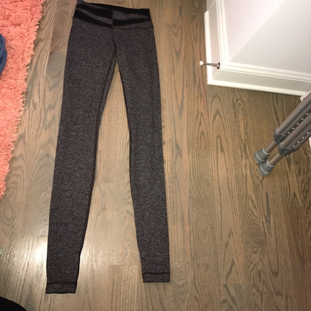 Brown long lulu leggings size 2