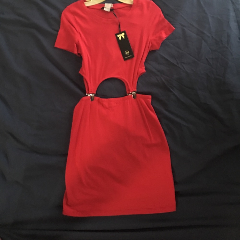 Red 2 piece party dress
