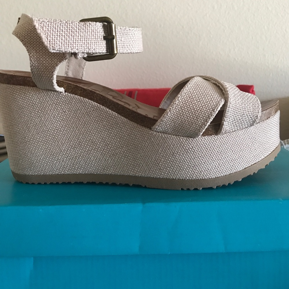 Mad love platform sandals.