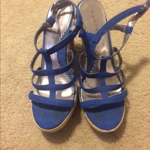 Blue cage heels