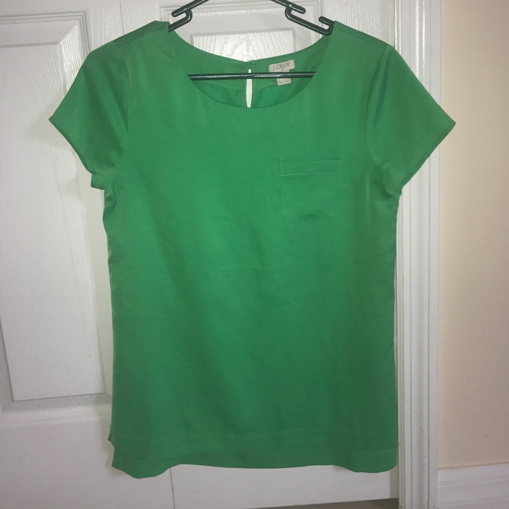 J. Crew factory green blouse