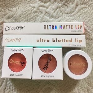 Colourpop lip and eyeshadow lot
