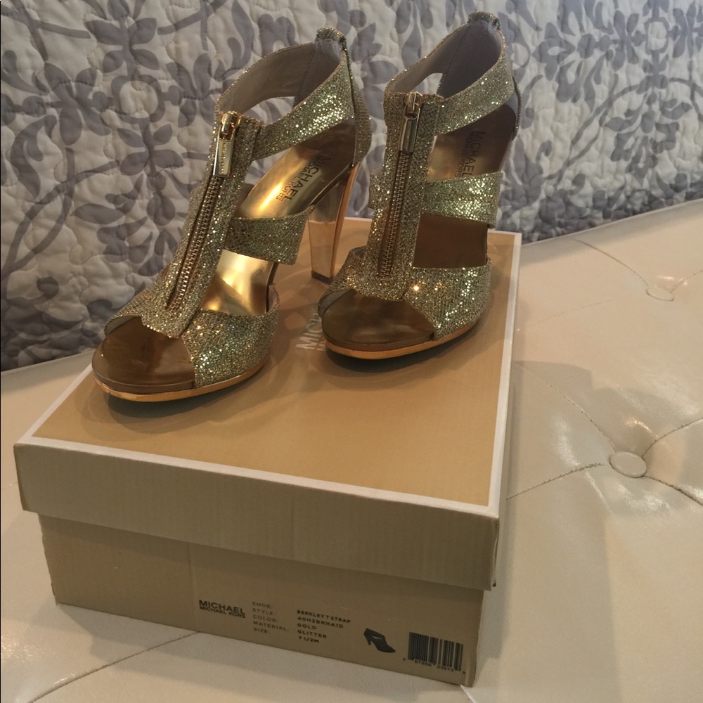 Gold Michael Kors heels