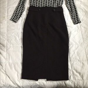 H&M pin up style midi pencil skirt
