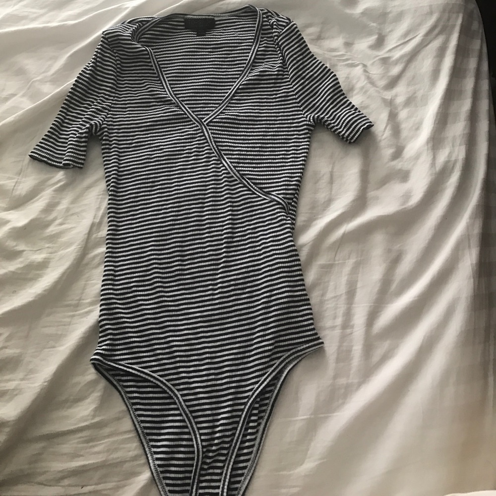 Super cute striped body suit