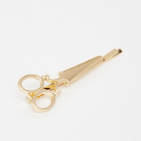 Set of 2 GOLD Scissor Hair Pins - Picture 2 of 6