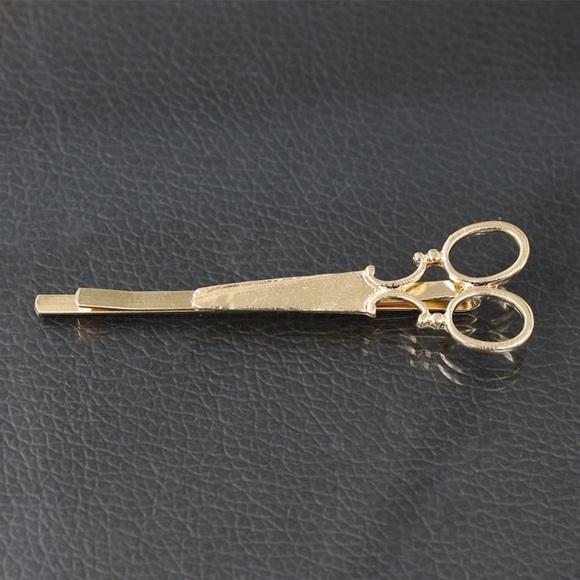 Set of 2 GOLD Scissor Hair Pins - Picture 5 of 6