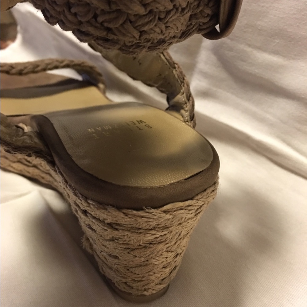 🌸SOLD🌸Stuart Weitzman Crochet Wrap Platforms - Picture 6 of 8