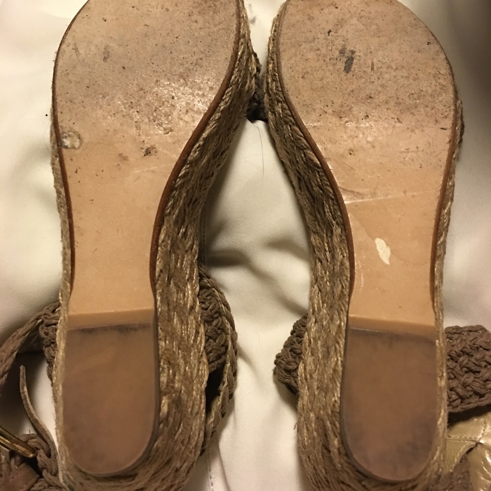 🌸SOLD🌸Stuart Weitzman Crochet Wrap Platforms - Picture 7 of 8