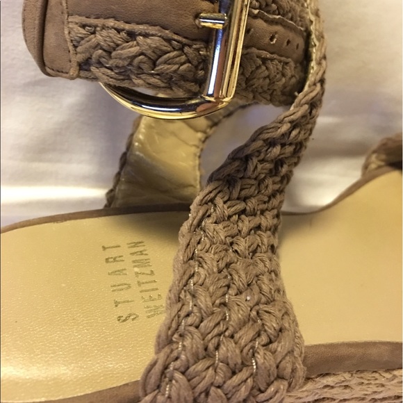 🌸SOLD🌸Stuart Weitzman Crochet Wrap Platforms - Picture 5 of 8